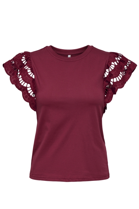 Only onlmacy s/s o-neck mix top box jrs